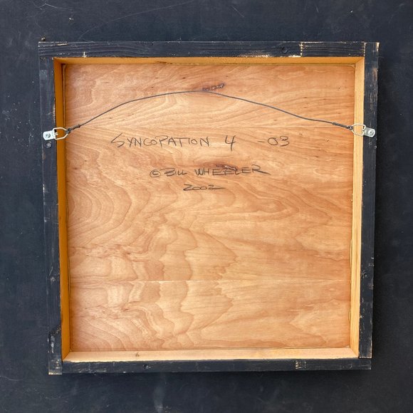 Bill Wheeler "Syncopation, 4 - 7" 2002 Abstract Paintings on Wood, Group of 4 - Picture 9 of 14